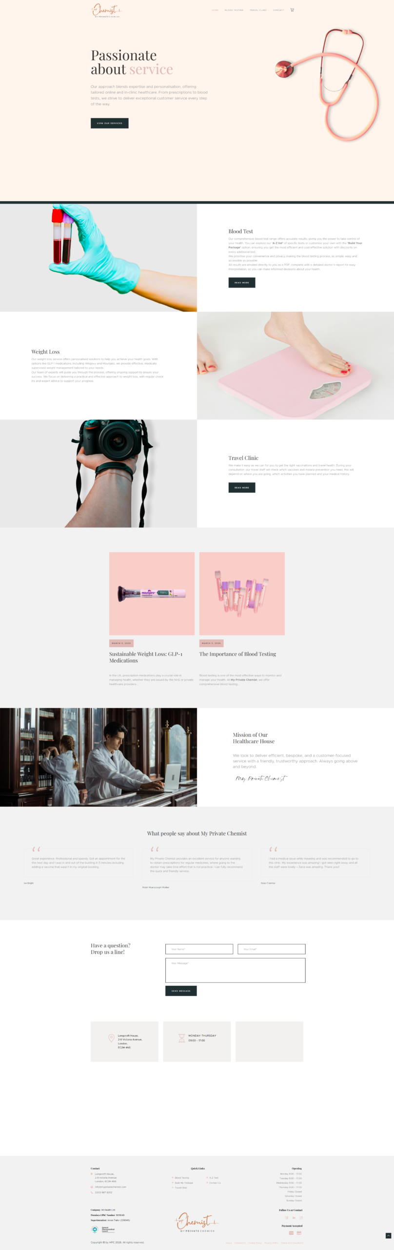 My Private Chemist – E-commerce Website